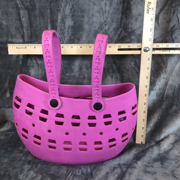 Unbranded Handbags - Waterproof Rubber Tote Woman's Medium Size Pink Bag For Women